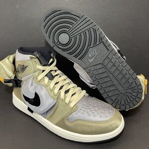 Nike air jordan 1 utility neutral olive/taxi men’s shoes